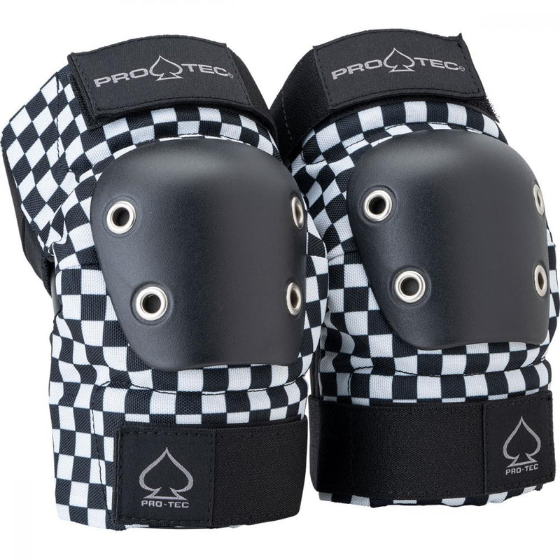 Pro Tec Safety Gear Knee/Elbow Double Pad Set, Checker