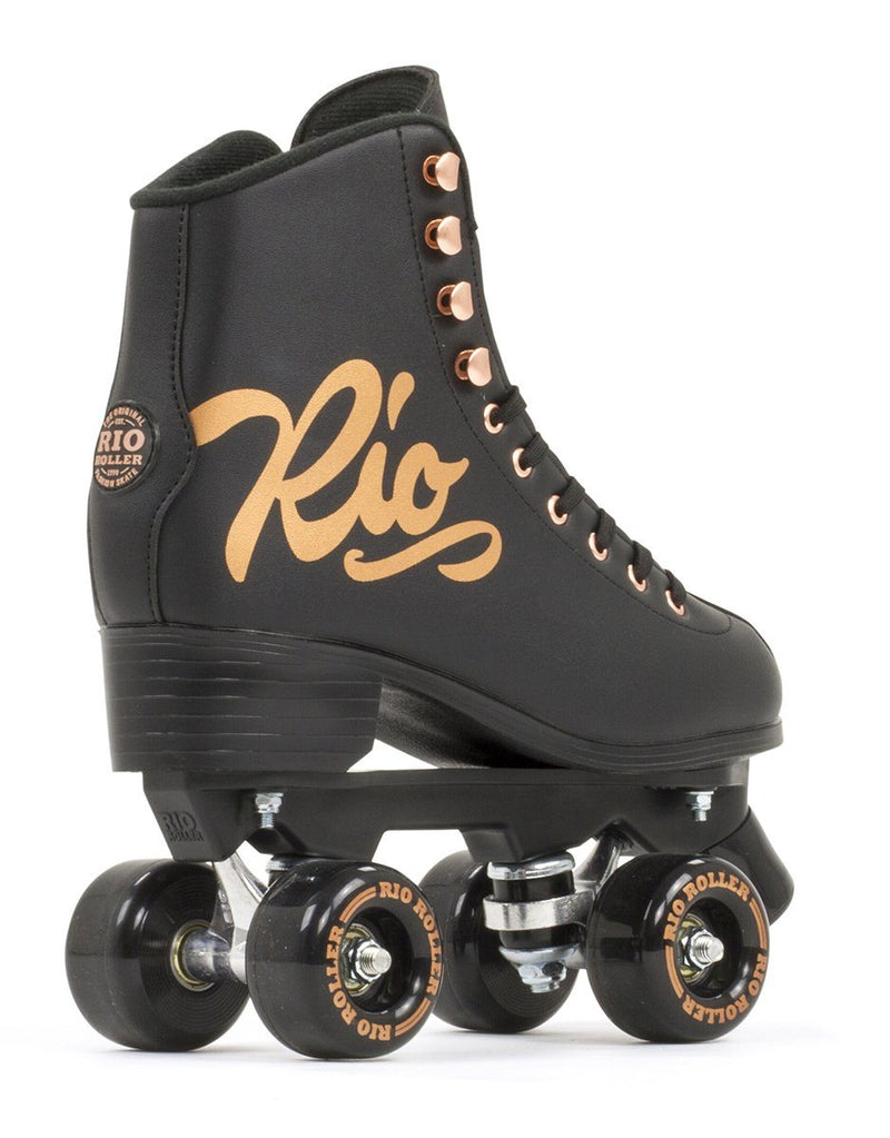 Rio Roller Skates Rose Quad Derby Skates, Rose Black Quad Skates Rio Roller 