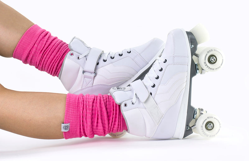 Rio Roller Skates Ice Skate Leg Warmers, Pink