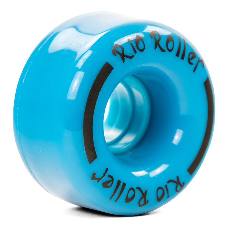 Rio Roller Skates Coaster Quad Skate Wheels, Blue  (Set Of 4)
