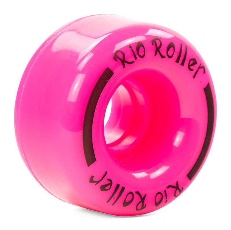 Rio Roller Skates Coaster Quad Skate Wheels, Pink  (Set Of 4)
