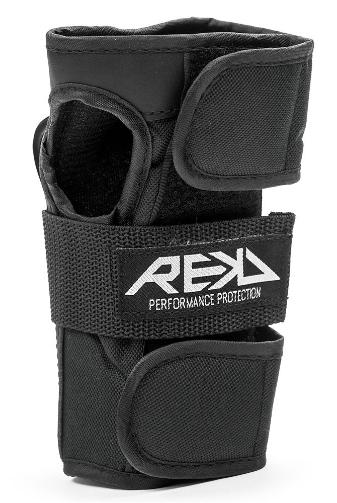 REKD Protection Pro Skate Wrist Guards, Black/Black