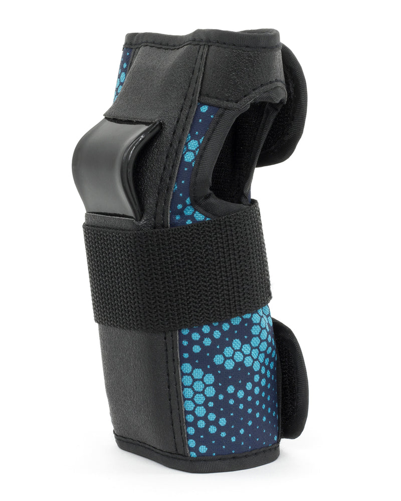 REKD Protection Pro Skate Wrist Guards, Blue/Black
