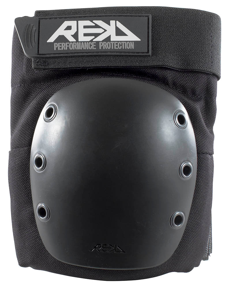 REKD Protection Ramp Skate Knee Pads, Black/Black