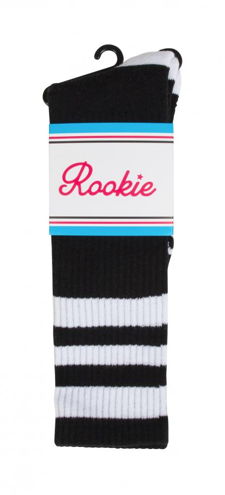 Rookie Skates Roller Derby Quad Skate Calf High Socks 16" Black