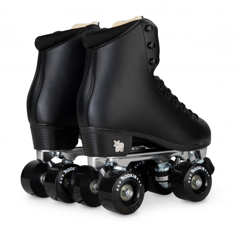 Rookie Skates Artistic Fixed Sized Quad Skates, Black