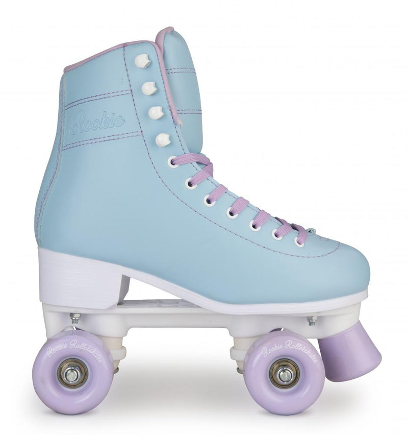 Rookie Skates Bubblegum Fixed Sized Quad Roller Skates, Blue