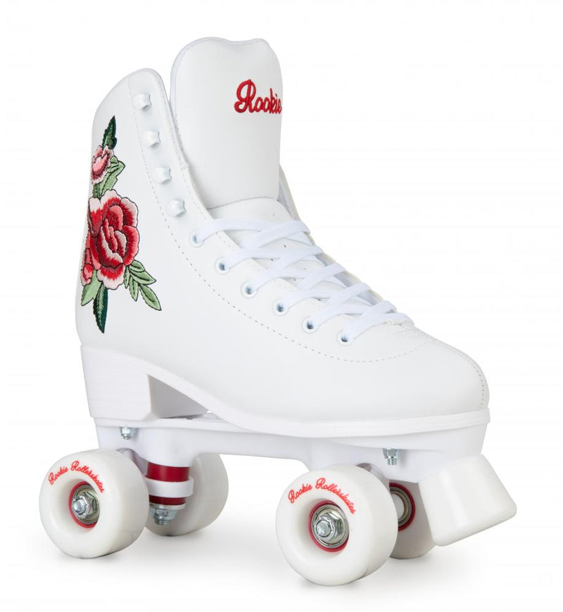 Rookie Skates Rosa Fixed Size Quad Roller Skates, White