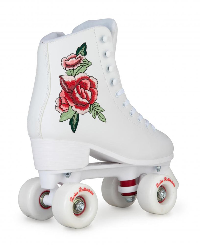 Rookie Skates Rosa Fixed Size Quad Roller Skates, White