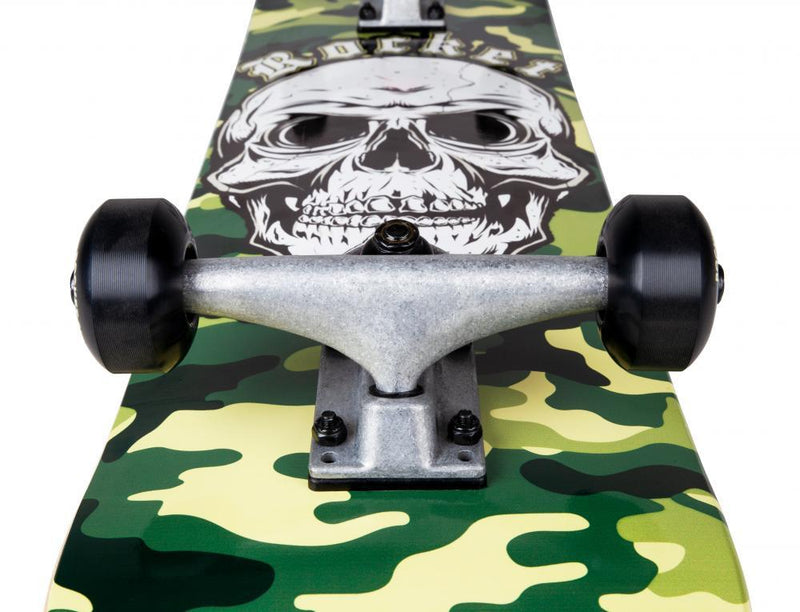 Rocket Skateboards Combat Skull Complete Skateboard 7.75, Camo Complete Skateboards Rocket 