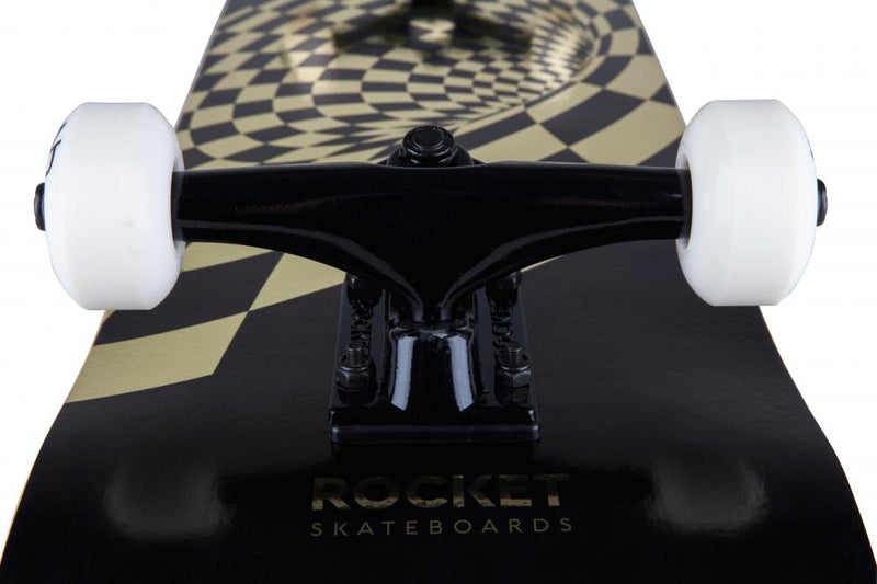Rocket Skateboards Vortex Foil Complete Skateboard 8.0", Gold