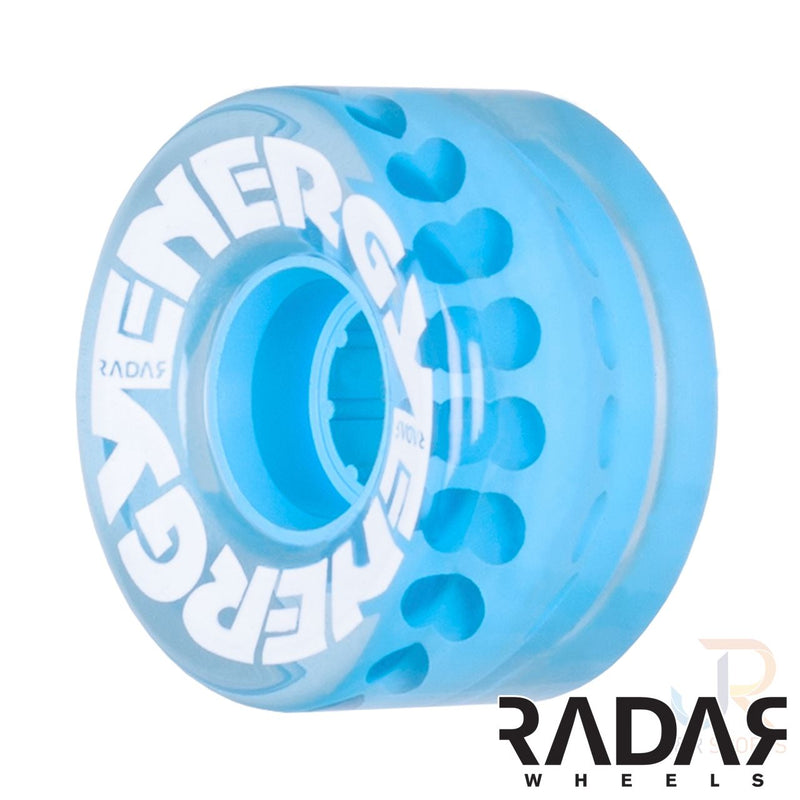 Radar Skates Derby Energy 57 57mm/78a Wheels, Clear Blue 4 Pack  (Set Of 4)