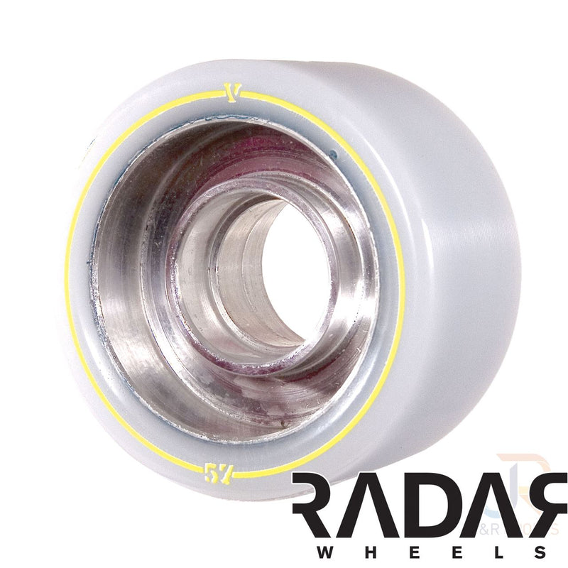 Radar Skates Varsity Plus 57mm 101a Wheels, White 4 Pack  (Set Of 4)