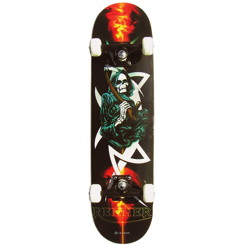 Renner Skateboards B Series Complete Skateboard, The Grim Reaper
