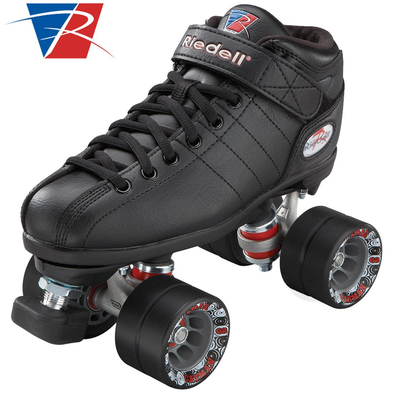 Riedell R3 Quad Skates, Black Medium Width