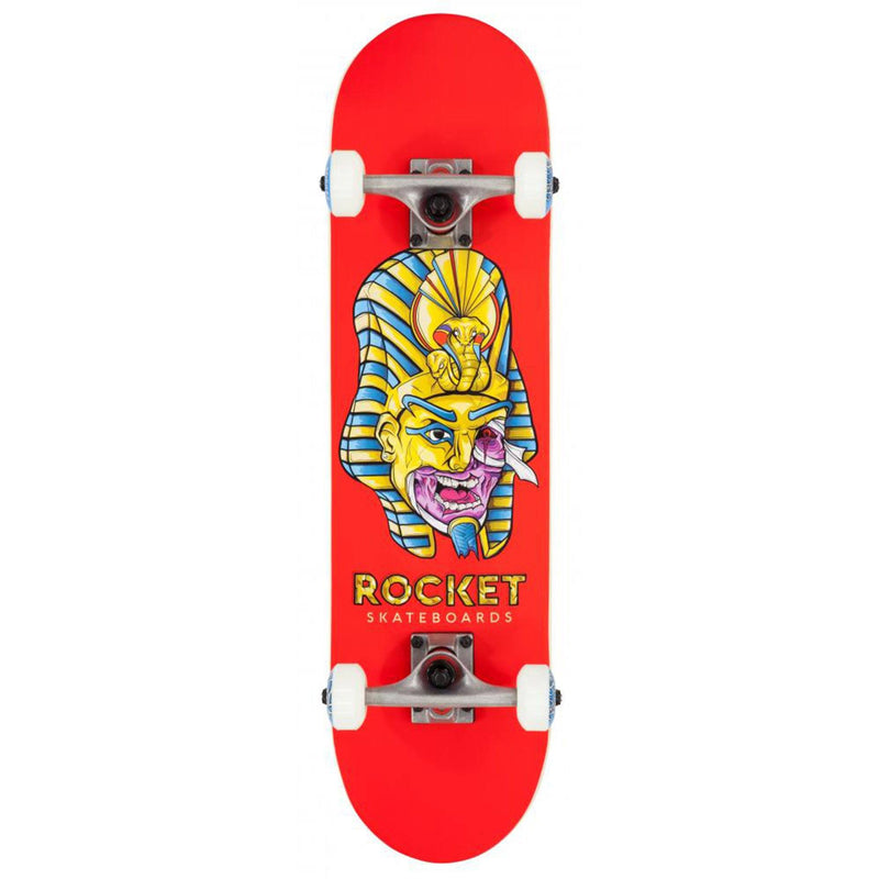 Rocket Skateboards Mini Mask Pharaoh Kids Complete Skateboard 7.5, Red Skateboard Rocket 