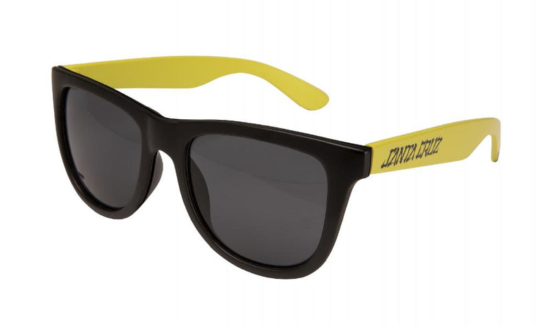 Santa Cruz Skateboards Mako Strip Sunglasses, Black/Lime