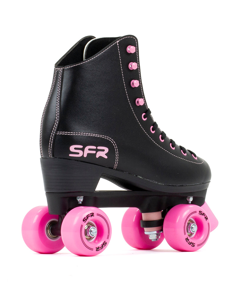 SFR Figure Complete Quad Roller Skates, Black/Pink