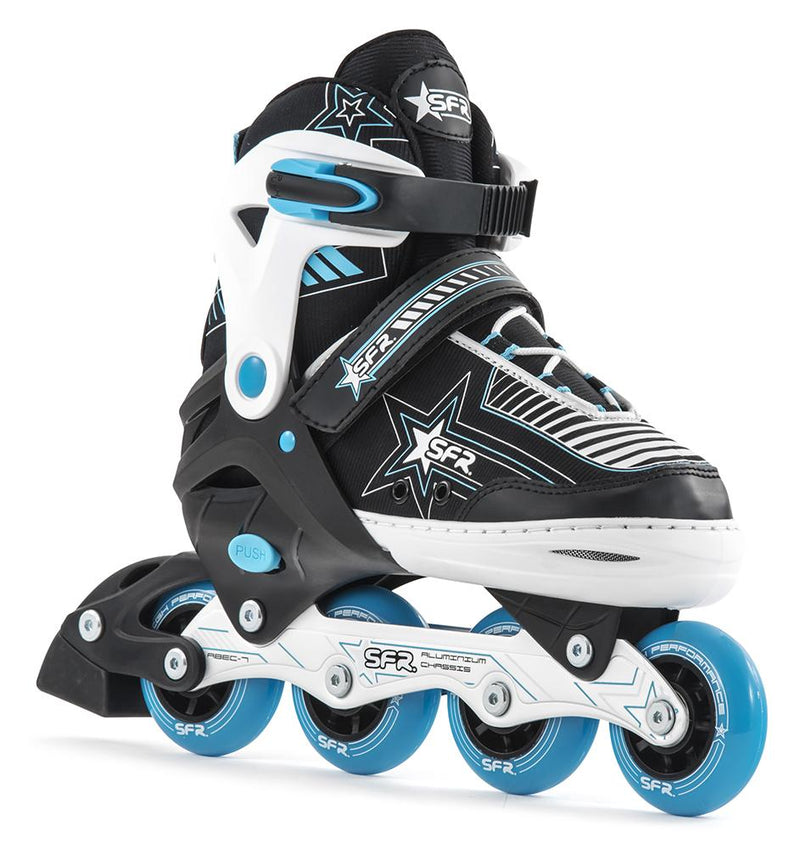 SFR Kids Inline Skates Pulsar Adjustable - Blue Kids Skates SFR 