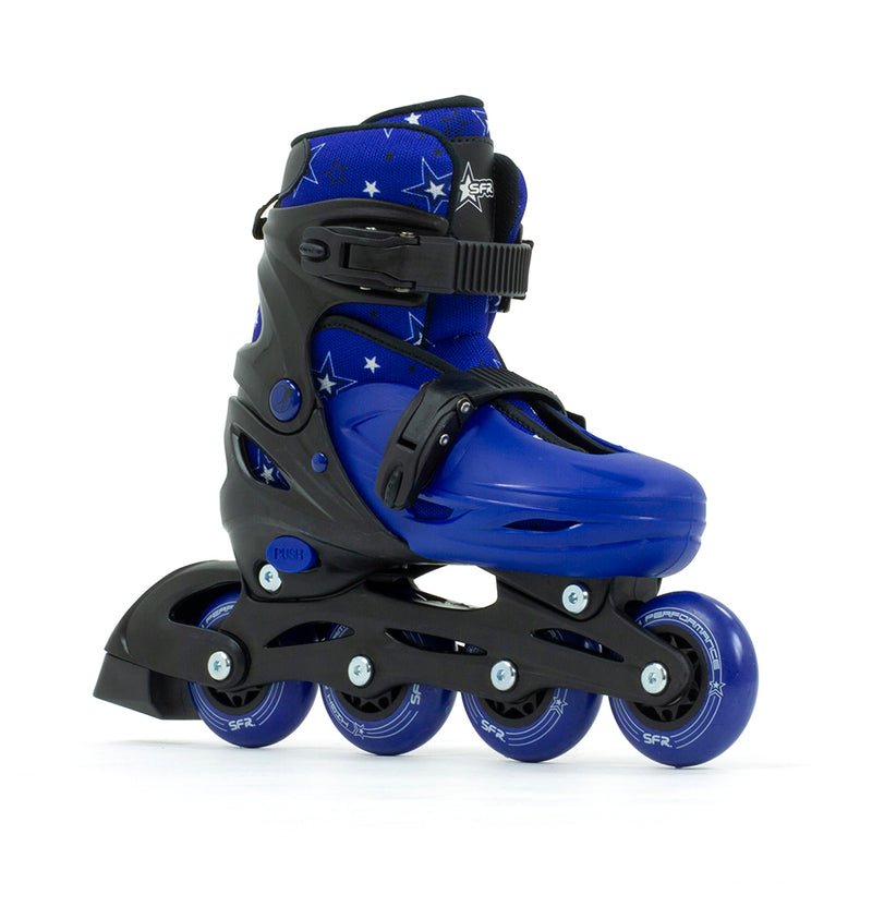 SFR Skates Plasma Kids Adjustable Skates, Blue/Black