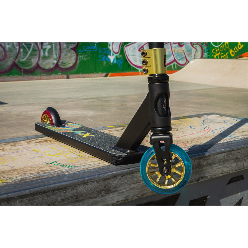 Slamm Scooter X-Edition Complete Stunt Scooter, Black/Gold