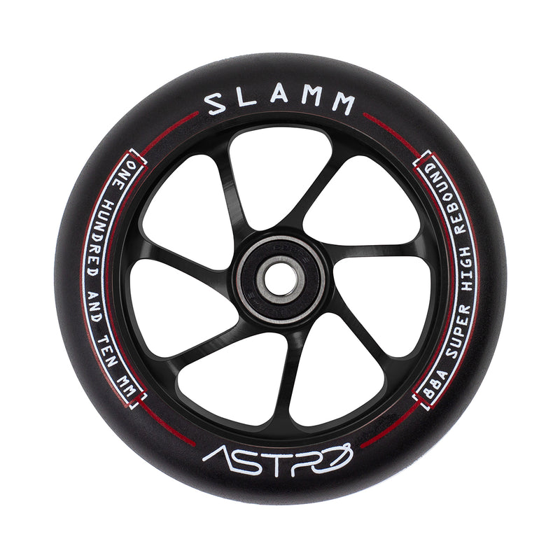 Slamm Scooters Astro Stunt Scooter Wheel 110mm, Black/Black