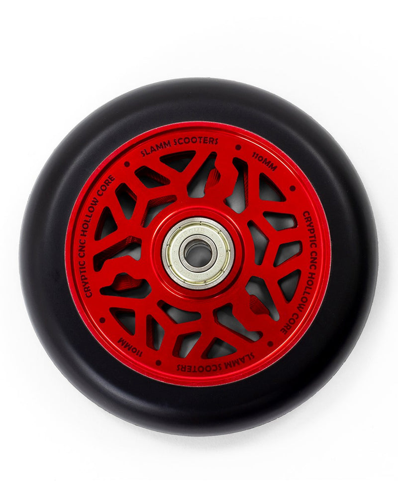 Slamm Scooters Cryptic Hollow Core Stunt Scooter Wheel 110mm, Red