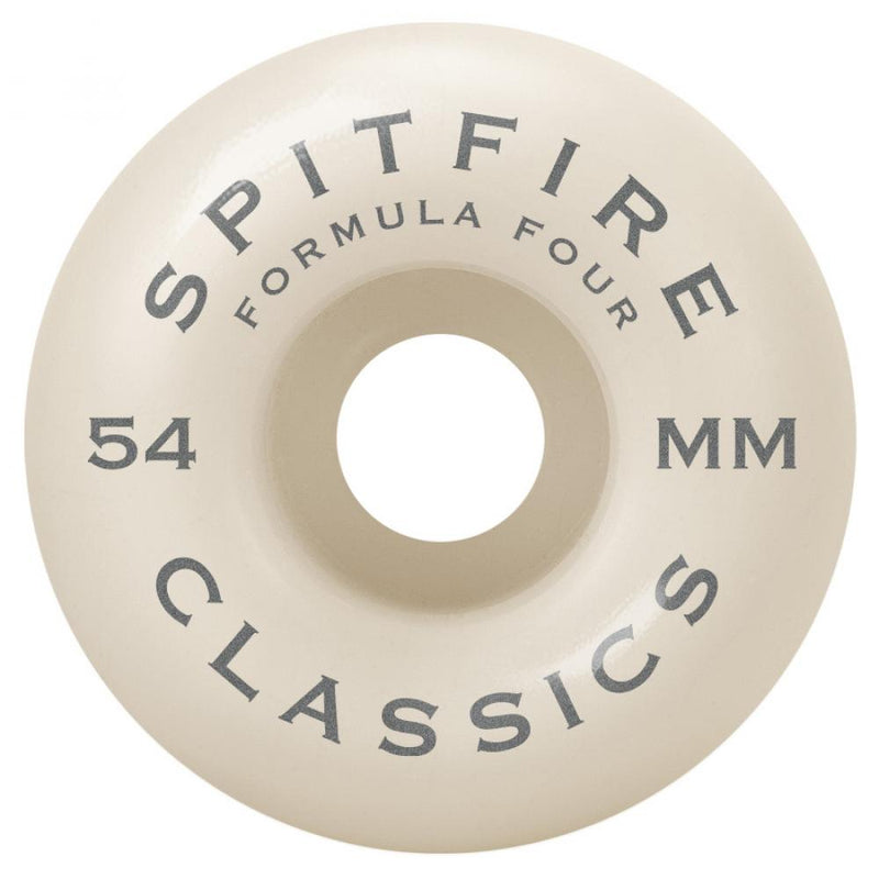 Spitfire Wheels Formula Four Classics 99 55mm, Natural  (Set Of 4)