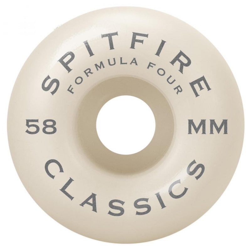 Spitfire Wheels Formula Four Classics 99 Skateboard Wheels 58mm, Purple  (Set Of 4)