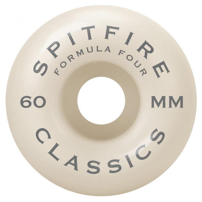 Spitfire Wheels Formula Four Classics 99 60mm, Natural  (Set Of 4)