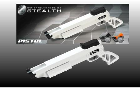 Petron Sports Stealth Toy Pistol, White