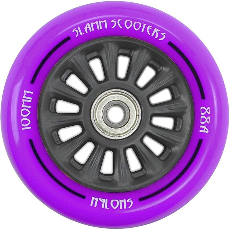 Slamm Scooter Wheel Nylon Core - 100mm Purple Scooter Wheels Slamm 