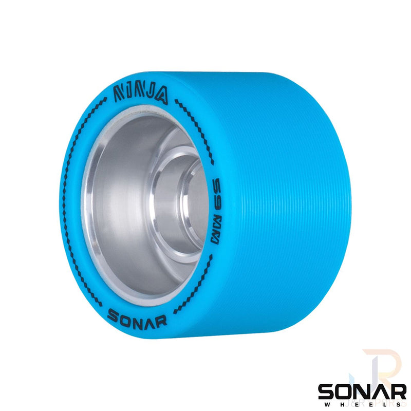 Sonar Ninja Agile 59mm Skateboarding Wheels, Blue  (Set Of 4)