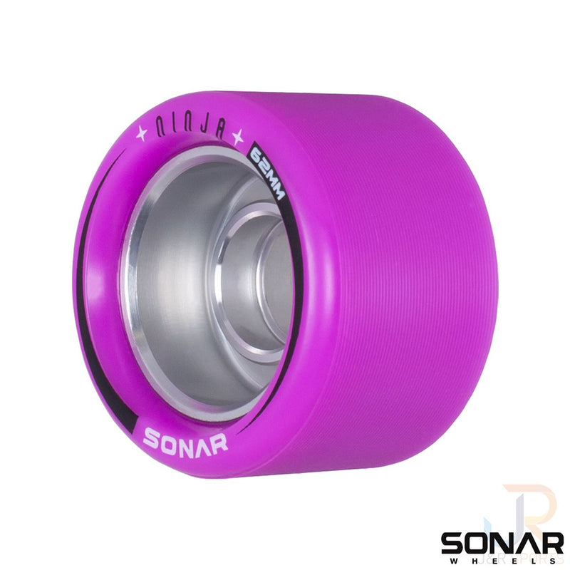Sonar Ninja Speed 62mm Skateboarding Wheels, Purple  (Set Of 4)