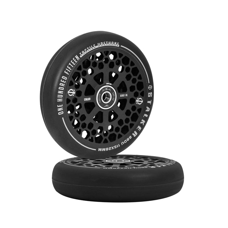 Oath Stalker Scooter Wheels (Pair) 115mm - Black Scooter Wheels Oath 