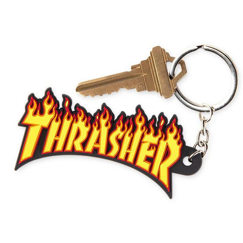Thrasher Magazine Flame Logo Key Ring