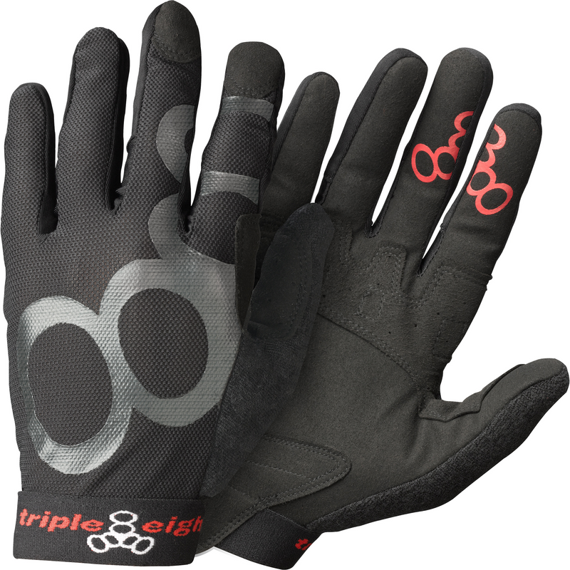 Triple 8 Protection Exoskin Skate/BMX Gloves, Black
