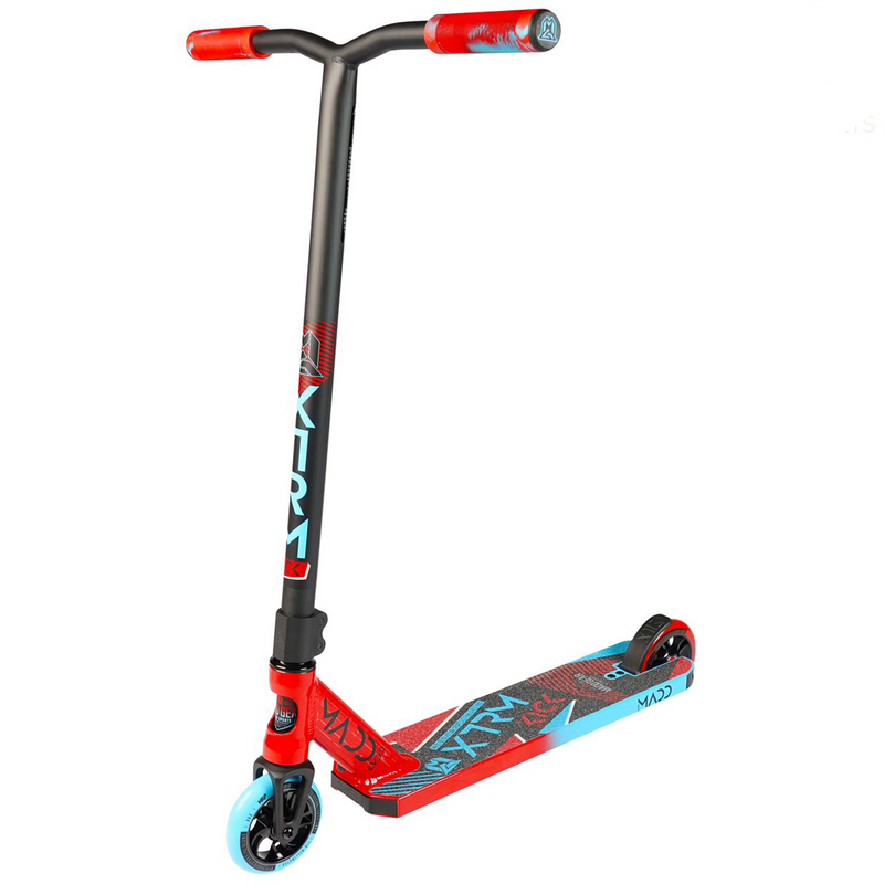 Madd Gear Kick Extreme V5 Complete Stunt Scooter, Red/Blue