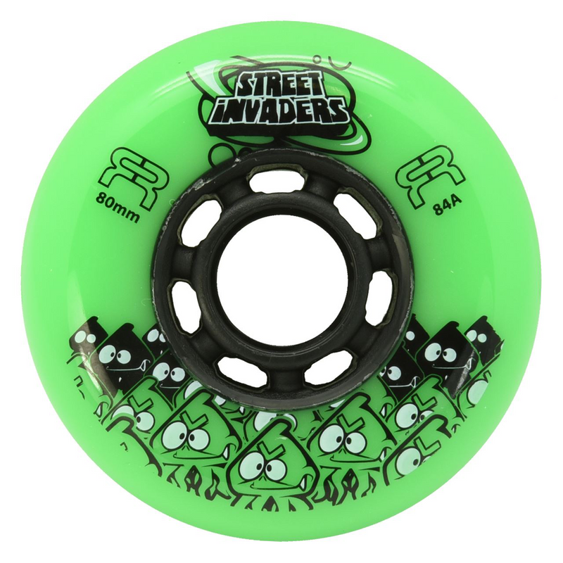 Fr Skates Invader Ⅱ Inline Skate Wheel, 72mm Green