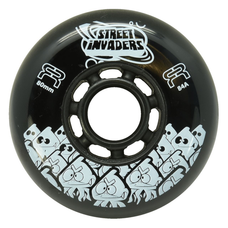 Fr Skates Invader Ⅱ Inline Skate Wheel, 84mm Black