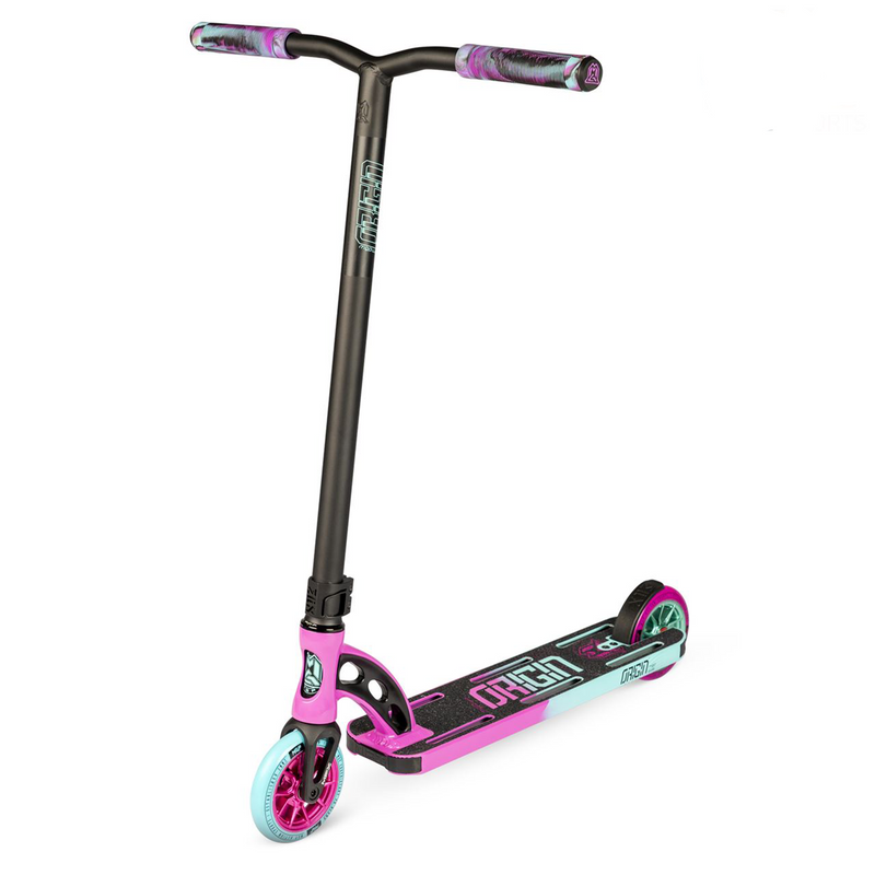 Madd Gear VX Origin Pro 4.5" Freestyle Complete Stunt Scooter, Pink/Teal