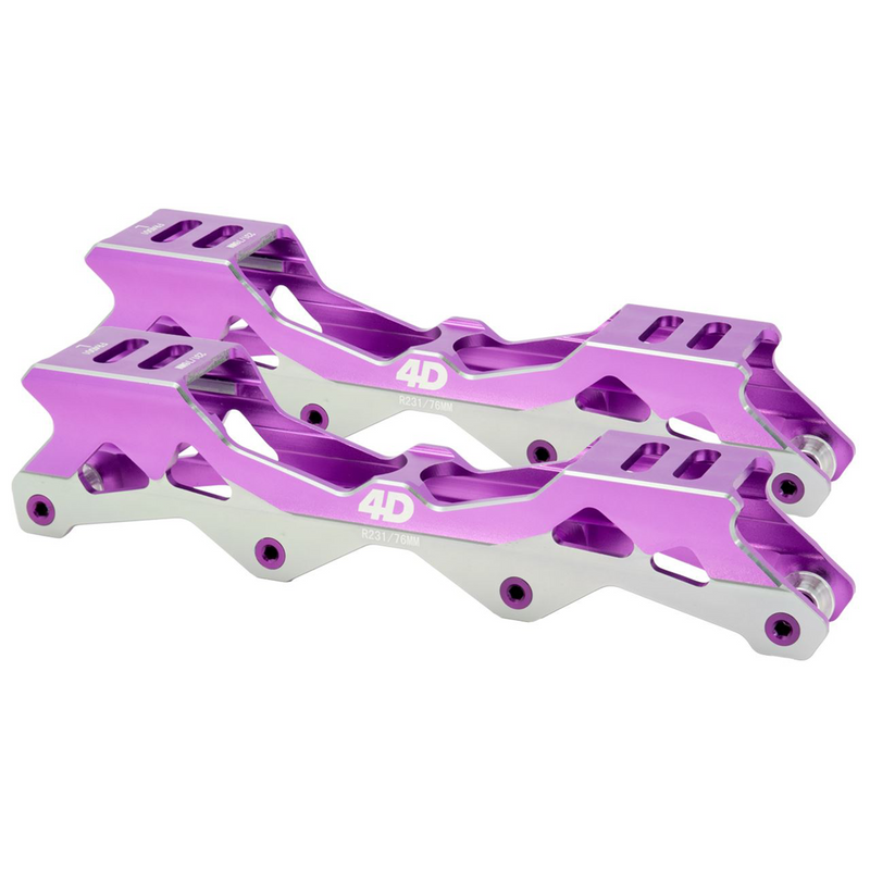 FR Skates 4D Rockered Inline Frames 243mm, Purple