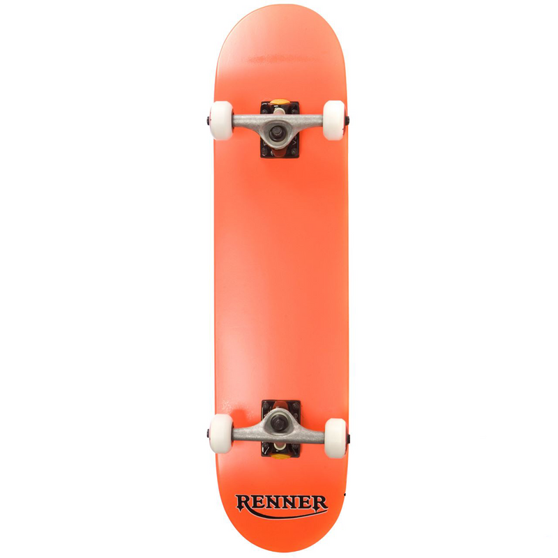 Renner Skateboards Pro Series Complete Skateboard, Orange