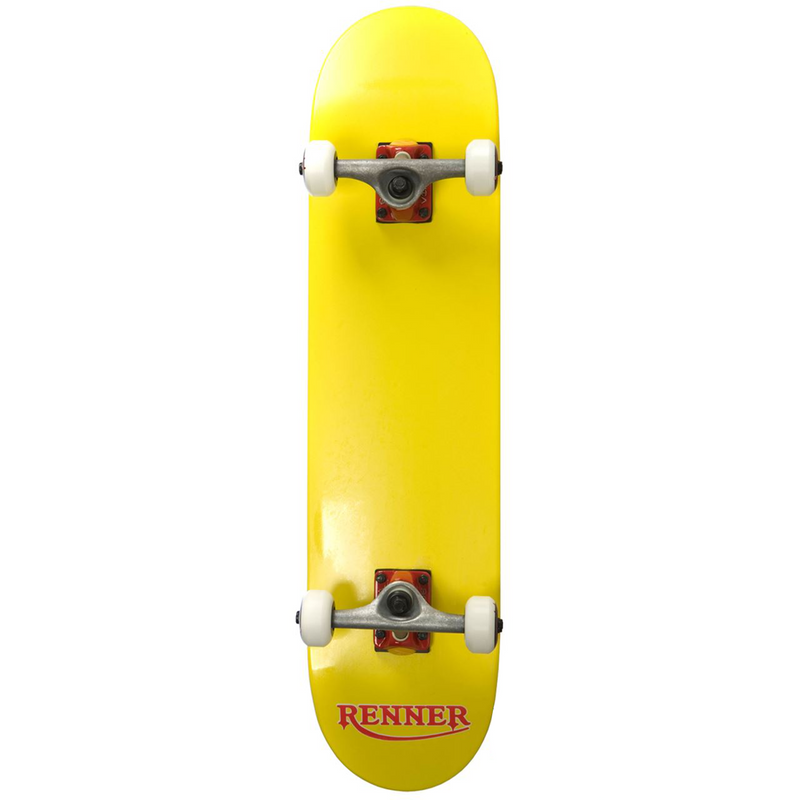 Renner Skateboards Pro Series Complete Skateboard, Yellow