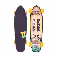 Z-Flex Skateboards P.O.P 27" Complete Cruiser, Rasta