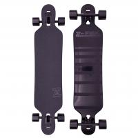 Z-Flex Skateboards Shadow Lurker Drop Through 41" Complete Longboard, Black