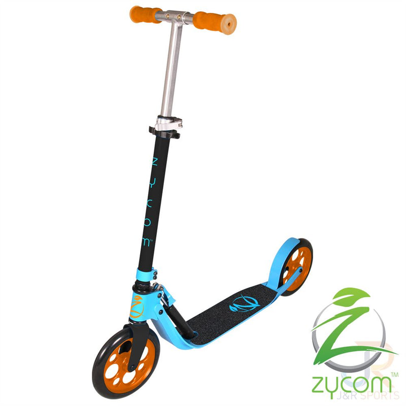 Zycom Easy Ride 200 Scooter, Sky Blue/Orange
