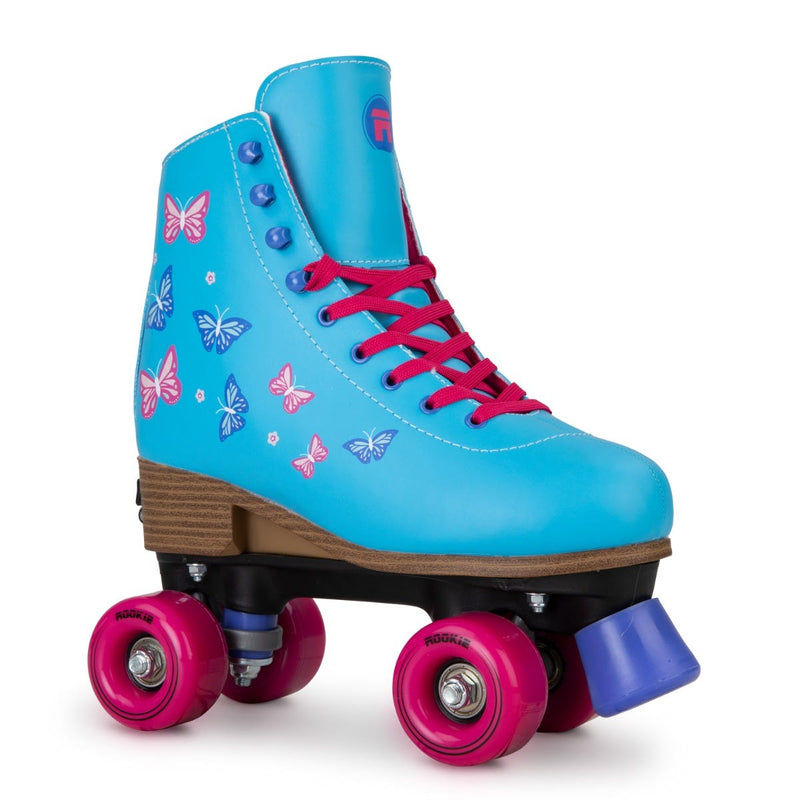 Rookie Skates Blossom Adjustable Size Quad Skates, Blue