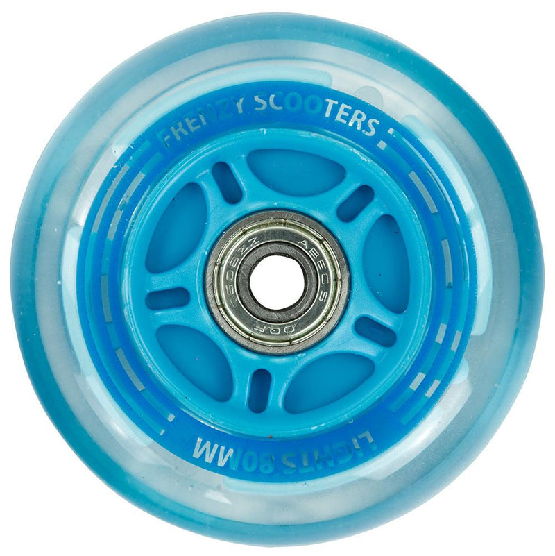 Frenzy 3 Wheel Light Up Scooter Wheel Blue - 80mm Stunt Scooter Frenzy Scooters 