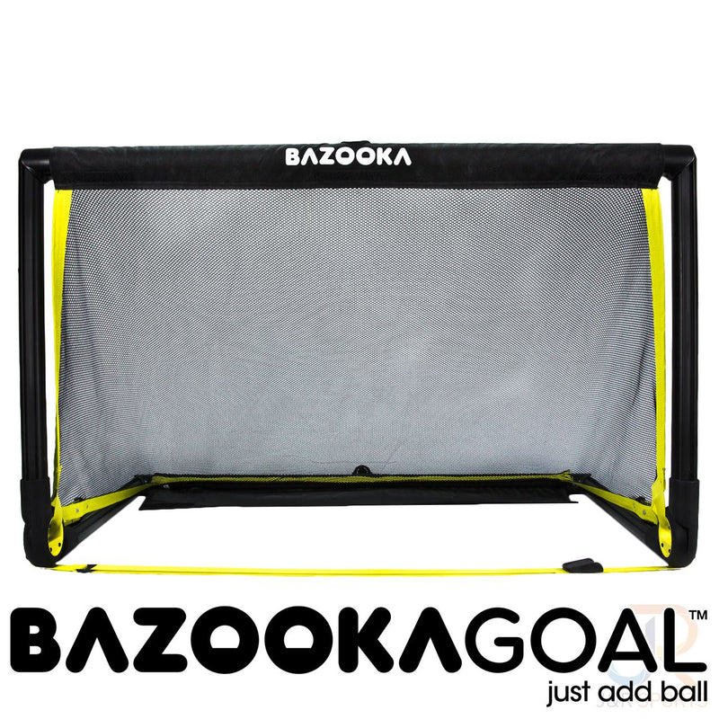 Bazooka Goal Original Pop Up Portable Football Goal, Black